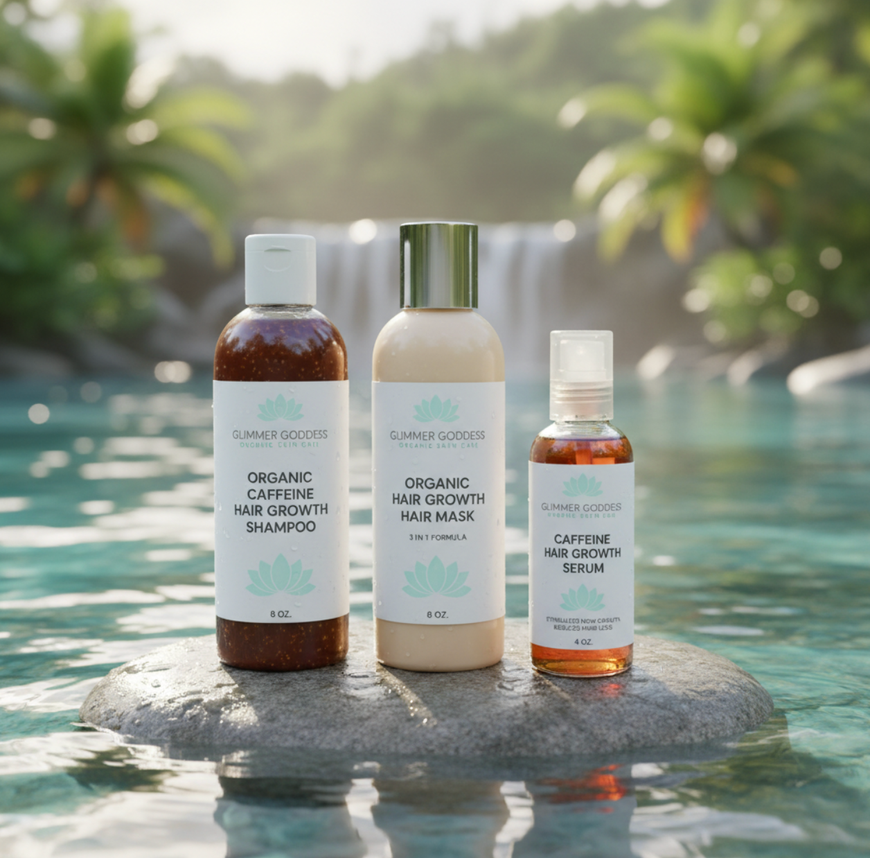 Organic Caffeine Hair Growth Trio